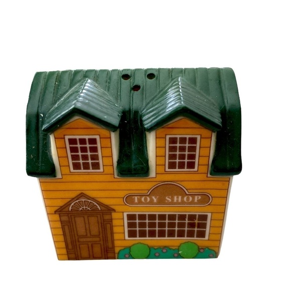 Department 56 Flower Shop and Toy Shop Salt and Pepper Shakers Vintage With Box - Picture 5 of 8